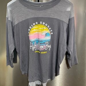 Chasing Sunsets, 3/4 Sleeve Grey Shirt